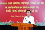 Party official visits typhoon-ravaged Quang Tri province